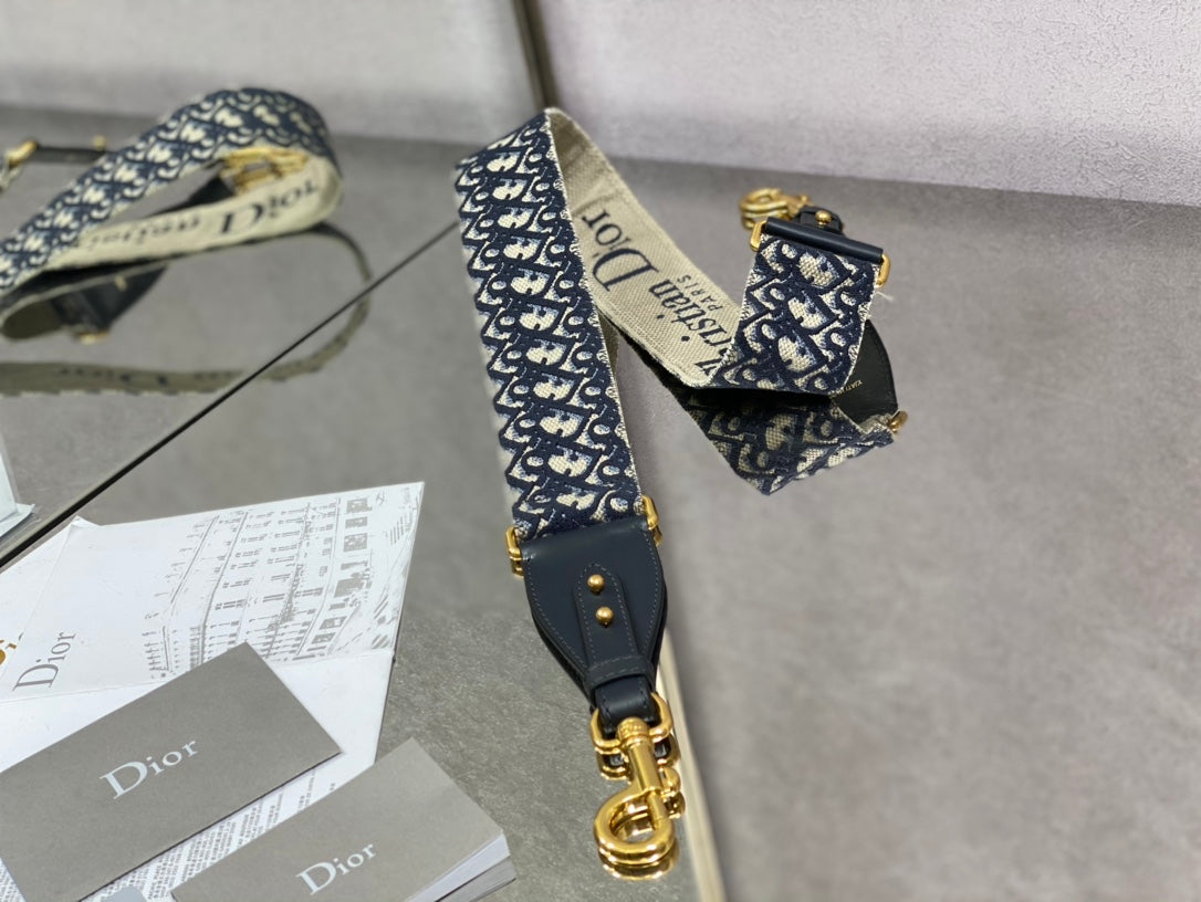 Dior Bobby-大號27cm-藍色牛皮