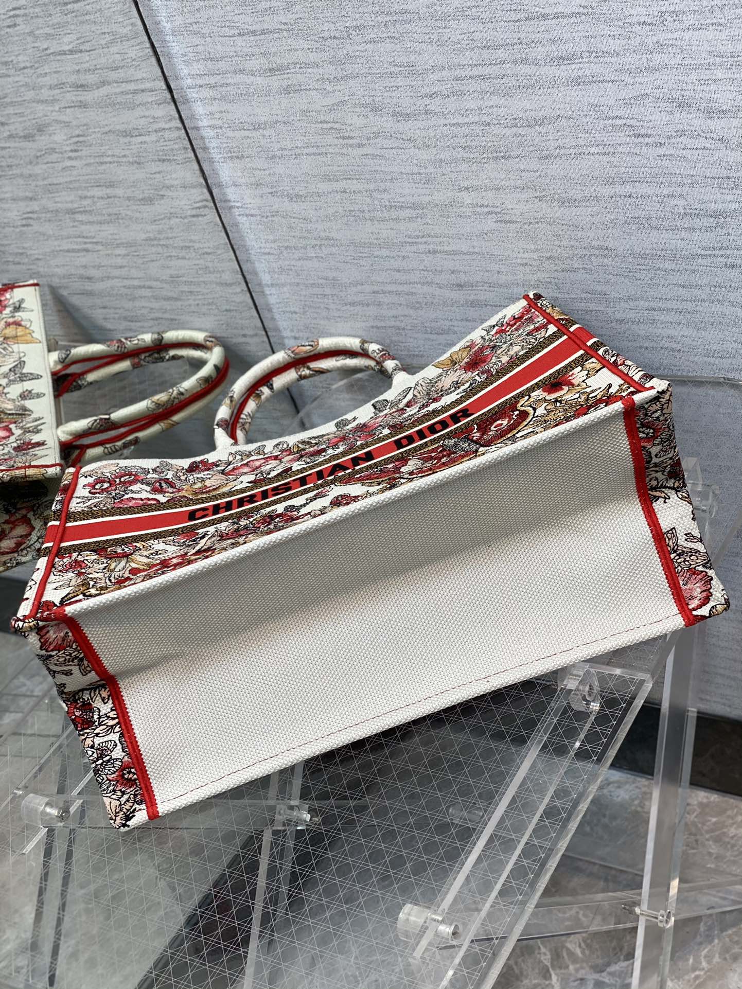 Dior Book Tote-大號41.5cm-蝶戀花刺繡