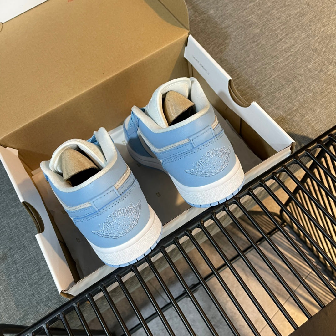 N1K-Air Jordan 1 Low 板鞋 休閒鞋 藍色