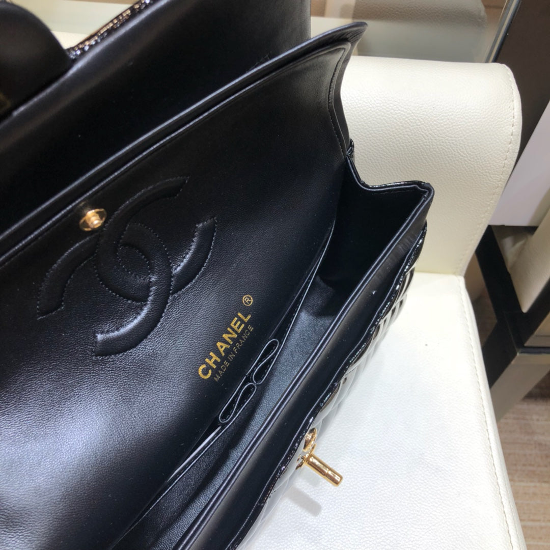 小香家-CF包 漆皮 金鍊 25cm