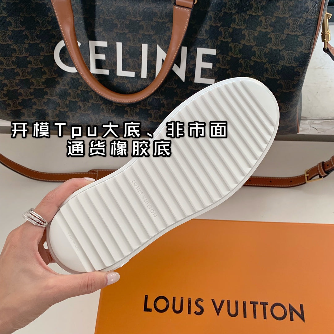 LV鞋-LV Time Out 厚底小白鞋