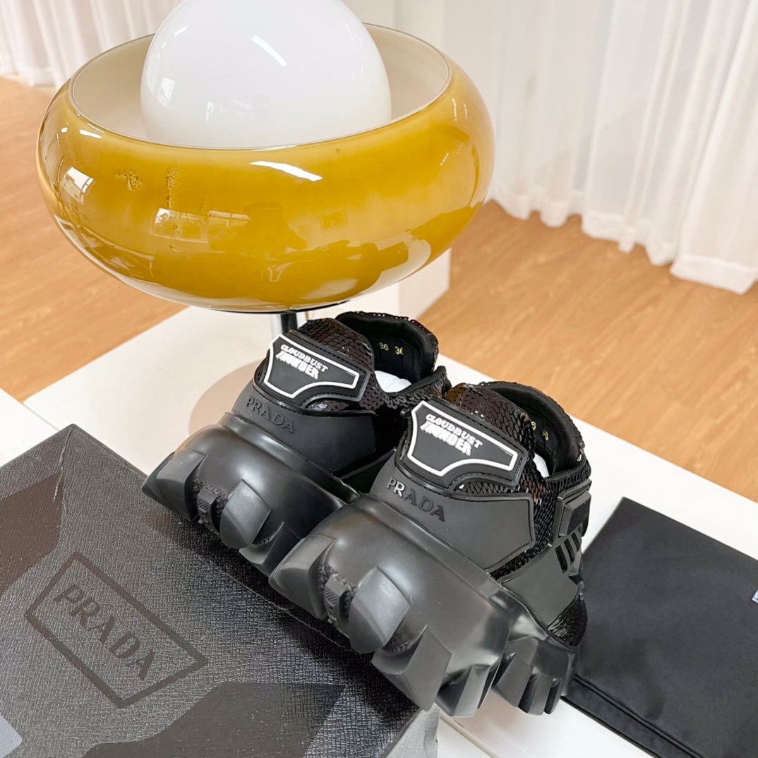 Prada 鞋-Prada 2022早春款 亮面老爹鞋