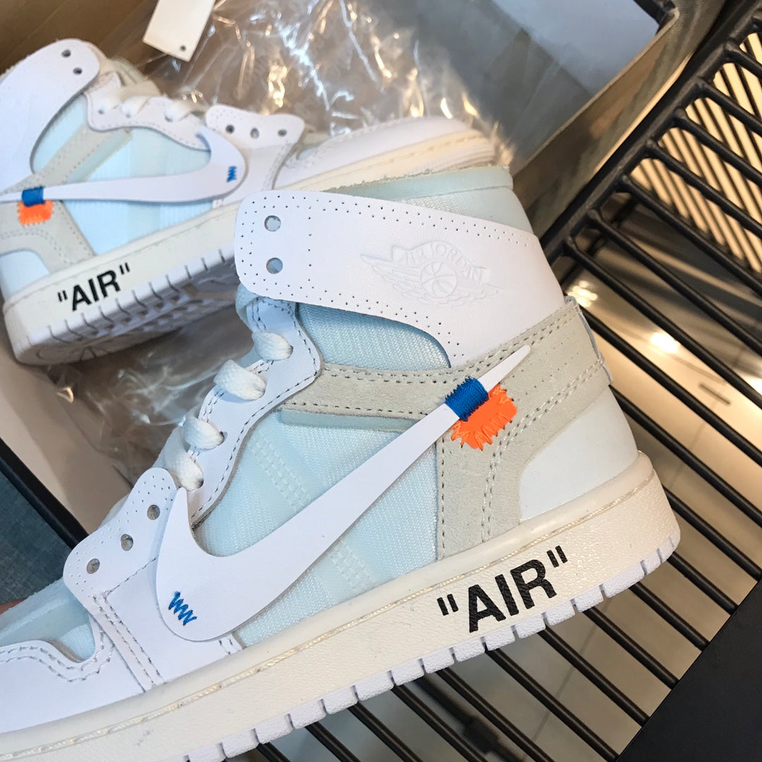 N1K-Air Jordan AJ1 高筒板鞋 休閒鞋 白色