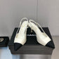 小香家-2022走秀款 尖頭跟鞋 白色