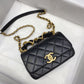 Chanel 拋光小羊皮菱格口蓋包