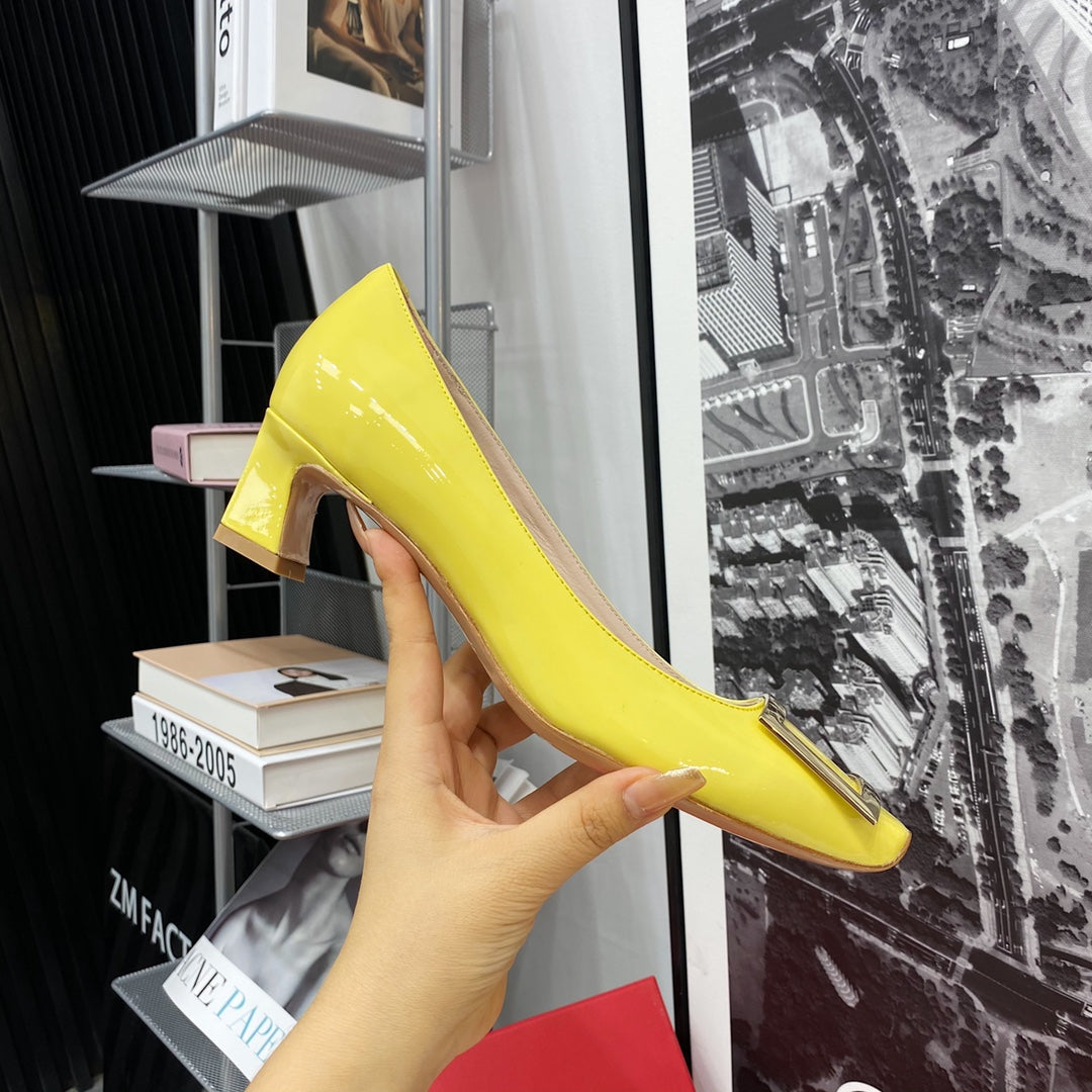 RV 4.5cm喇叭跟-黃色