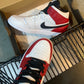 N1K- AJ 1 mid 中筒板鞋 休閒鞋 白紅色