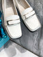 Prada鞋-Prada 方頭皮鞋（白）