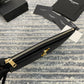YSL Monogram 手拿包-黑山形紋金扣