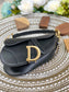 Dior Saddle 馬鞍包-平紋-小號黑色-19.5cm
