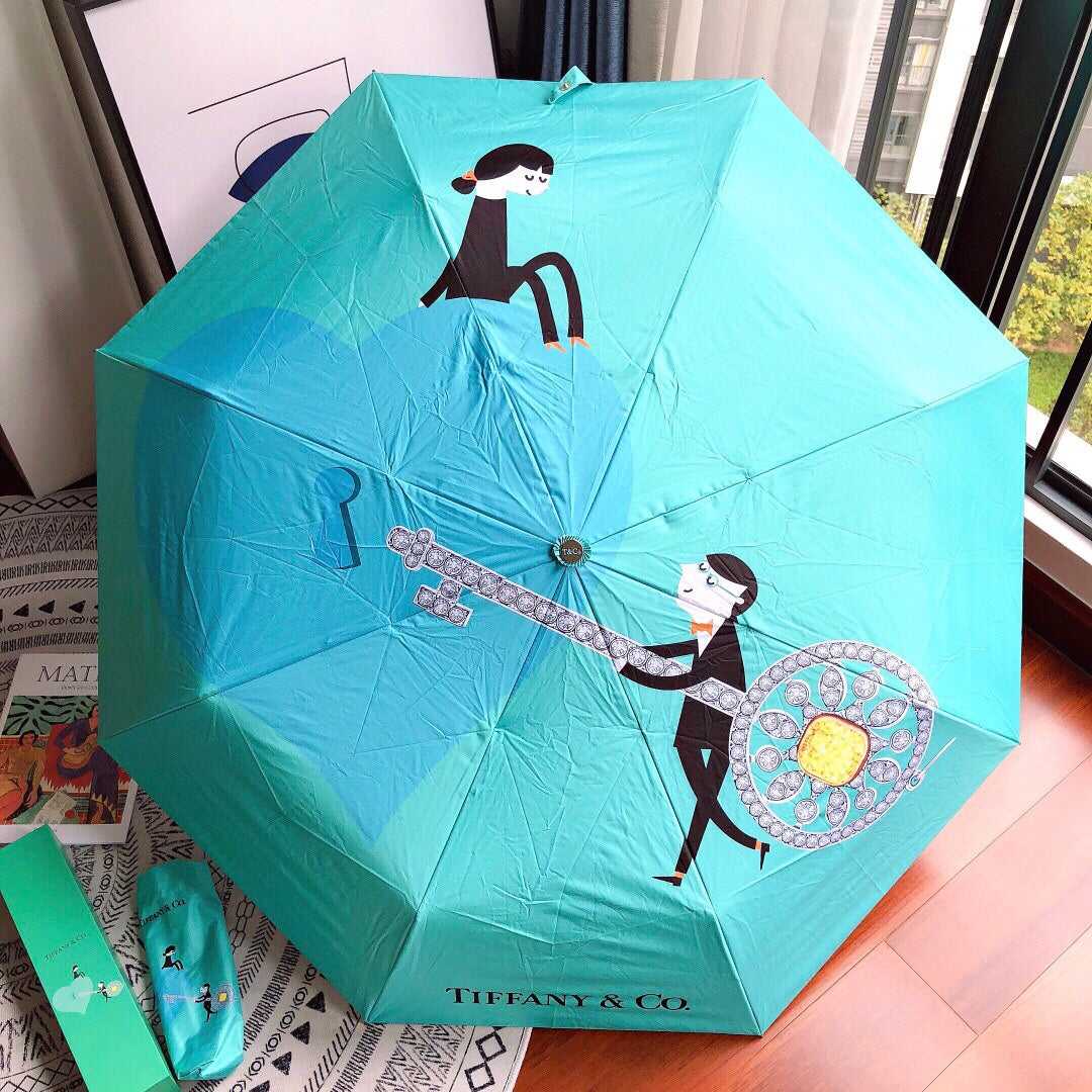 Tiffany蒂芙尼-雨傘-藍色