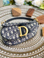 Dior Saddle 馬鞍包-帆布-小號藍色-19.5cm