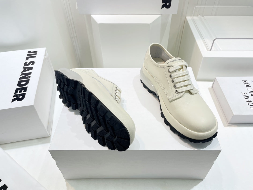 Jil sander-2022秋冬 爆休閒系列 厚底透明跟低幫休閒鞋 情侶款