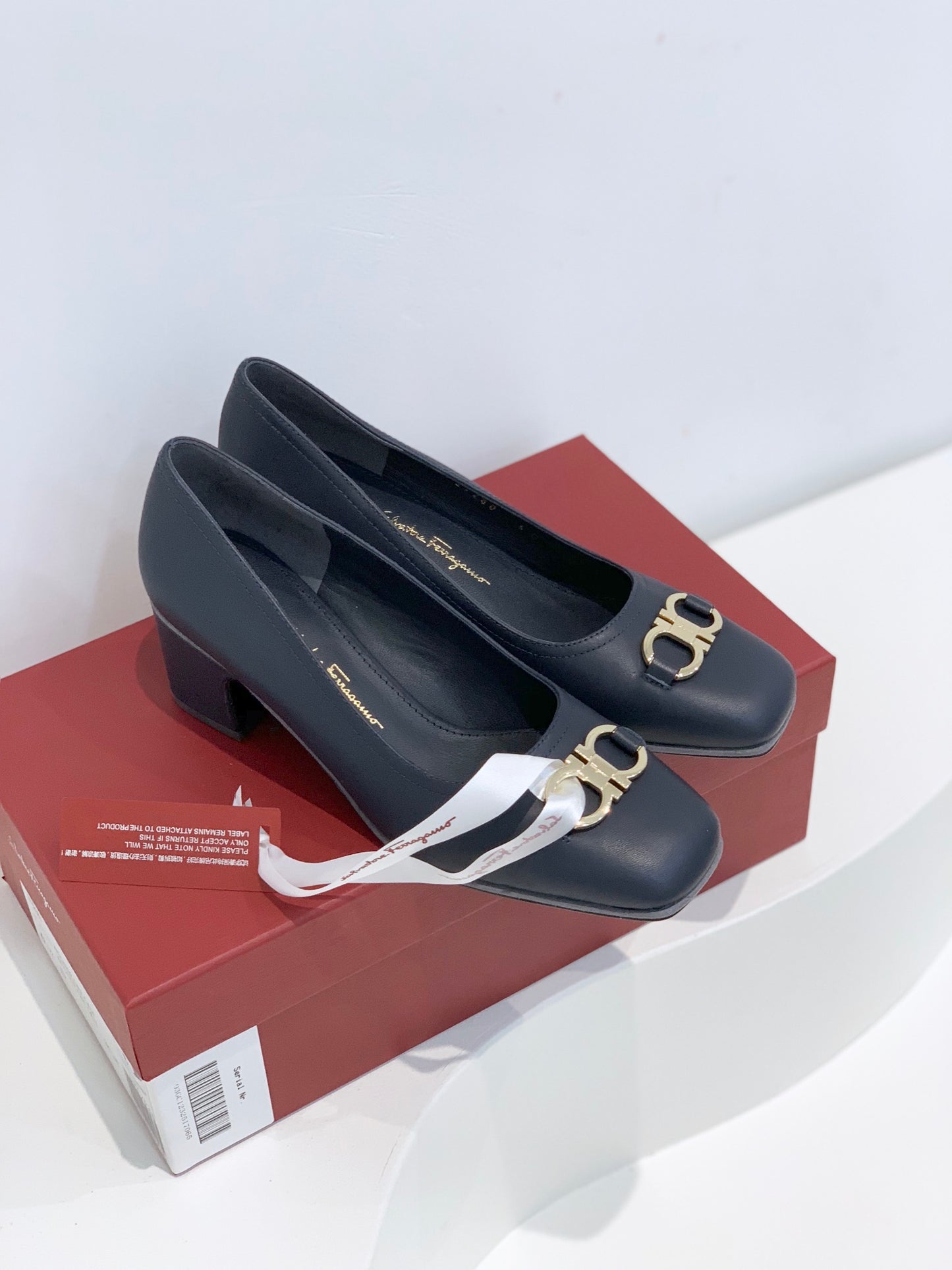 Salvatore Ferragamo鞋-菲拉格慕 經典Gancini扣 低跟鞋