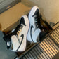 N1K- AJ 1 mid 中筒板鞋 休閒鞋 白黑色