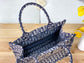 Dior Book Tote-小號36.5cm-深藍老花