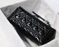 Dior Caro 褶皺漆皮系列 中號25cm-黑色