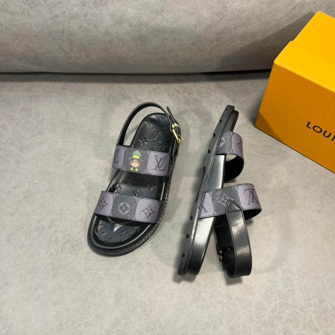 Lou-2022春夏新款 鴨子圖涼鞋