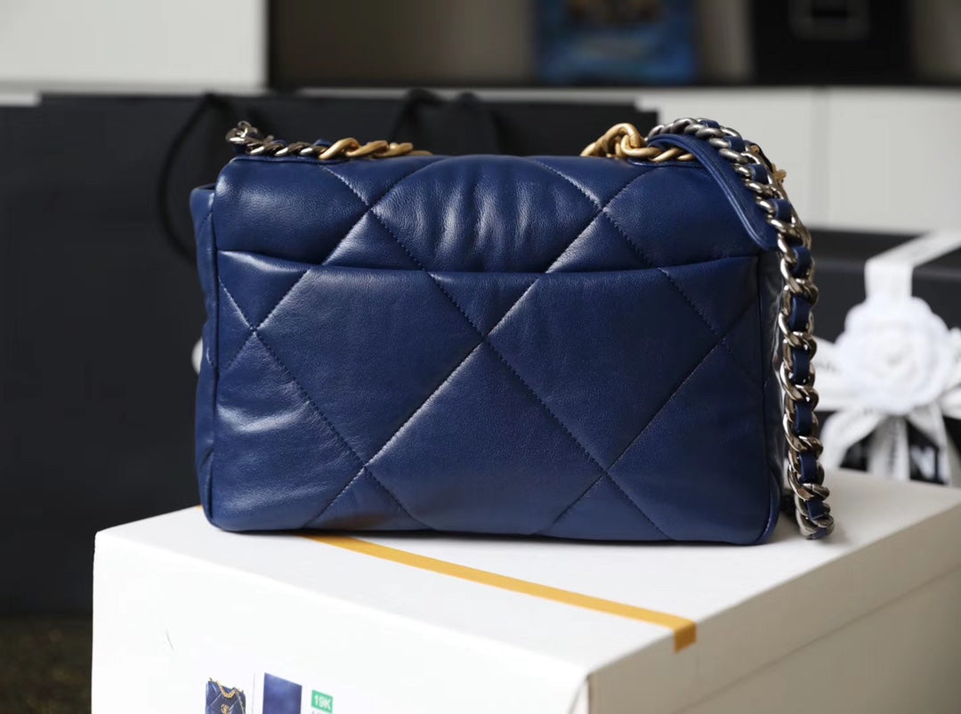 Chanel 19Bag-小號深藍