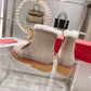 RV秋冬新款方扣羊毛短靴
