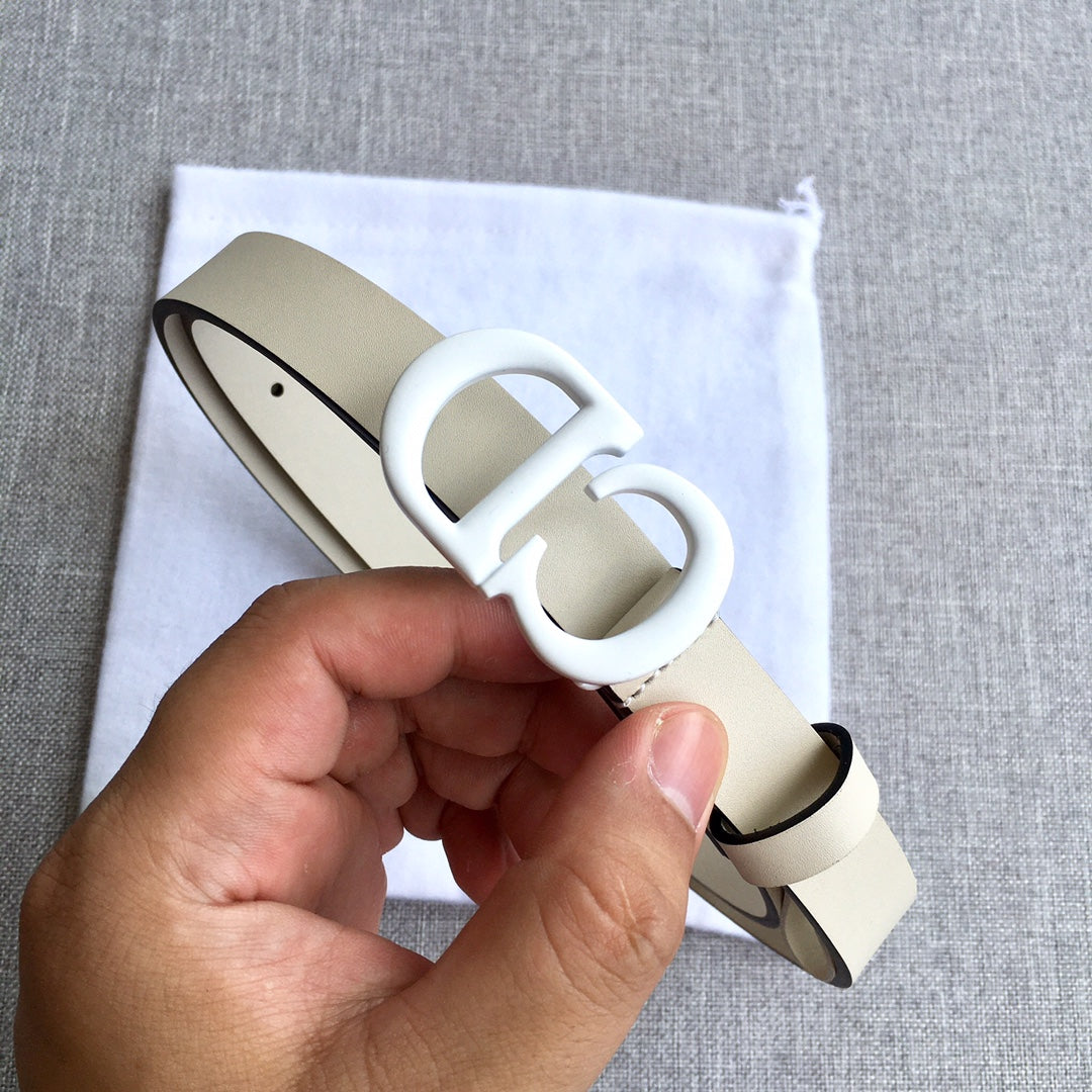 迪D家-米色皮帶-2.0cm