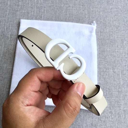 迪D家-米色皮帶-2.0cm