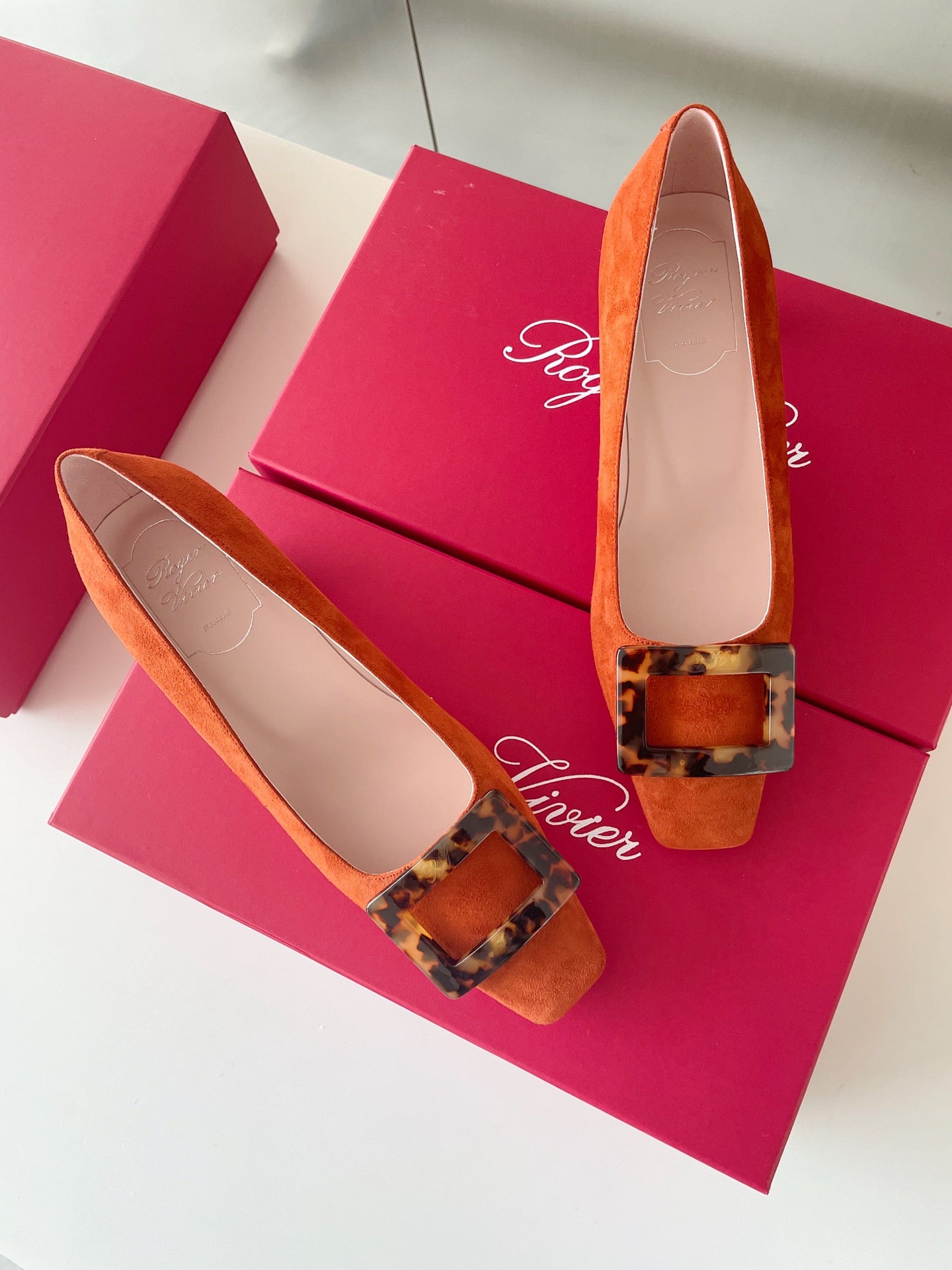Roger Vivier Belle玳瑁扣方頭鞋