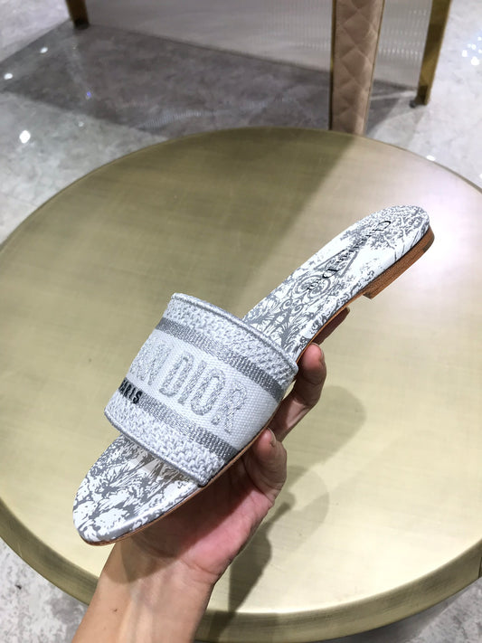 迪D家-平底涼拖鞋（灰）