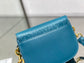 Dior Bobby-小號18cm-深海藍牛皮