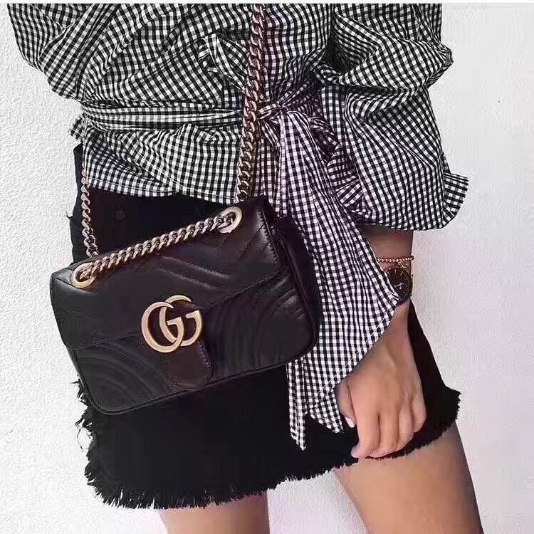 古G家-Marmont-黑色小號（22*13*6cm）