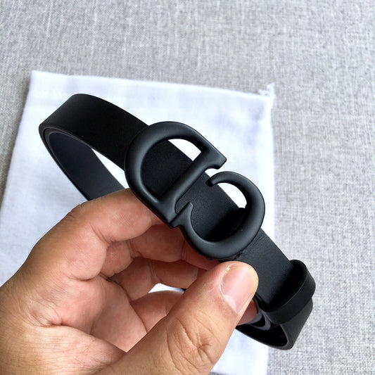 迪D家-黑色皮帶-2.0cm