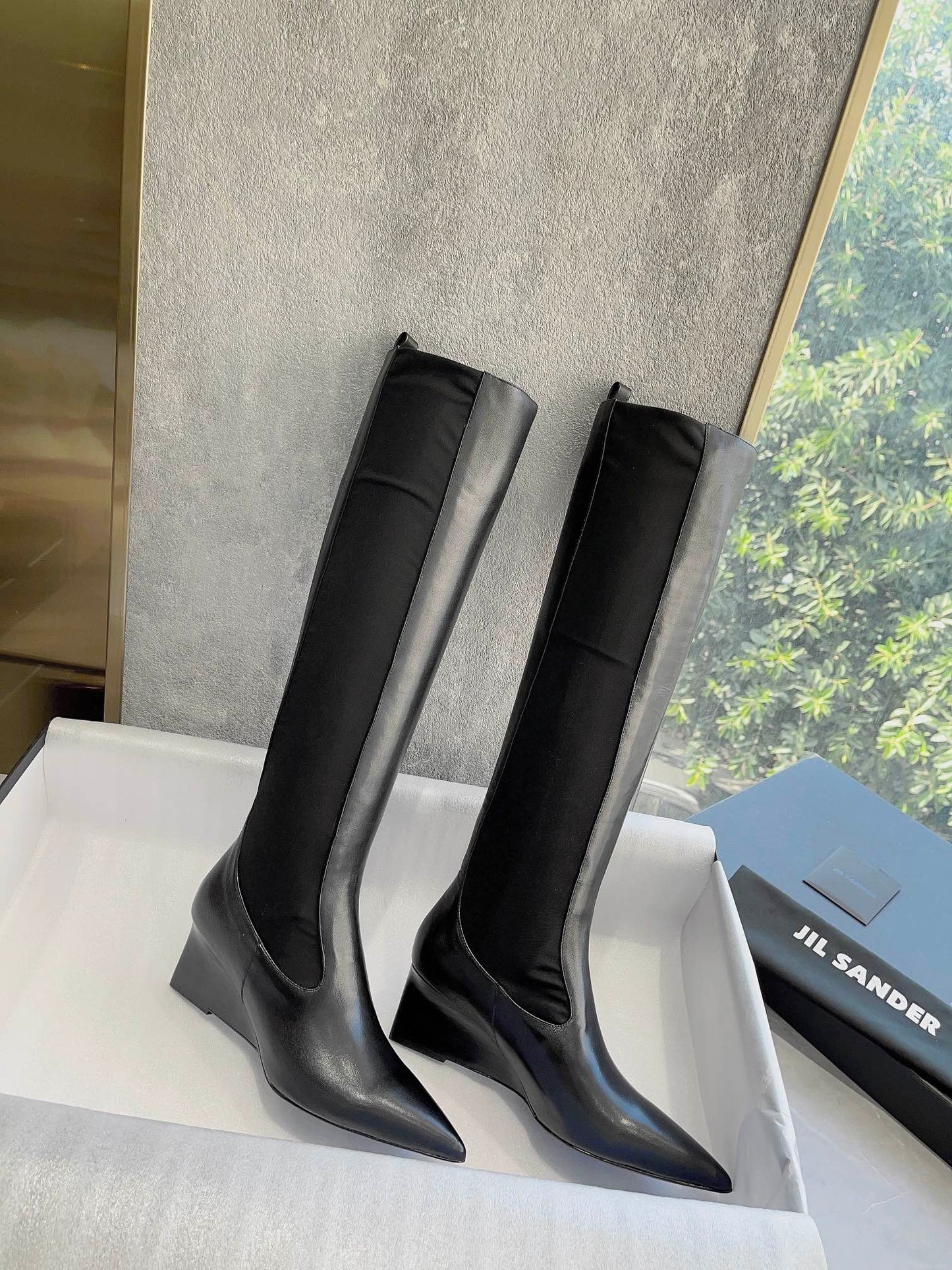 Jil sander-2022早春新款 尖頭長靴