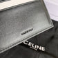 Celine 三折短夾-黑色掌紋