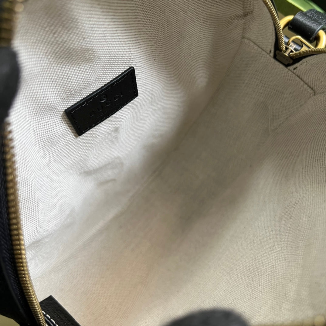 古G家- adidasxGucci聯名系列 肩背包 22x22x7cm 黑色拼