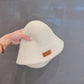 羅L威-兔絨漁夫帽 白色