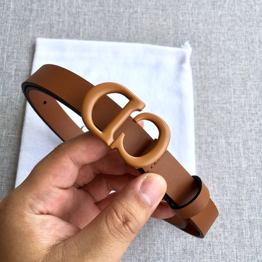迪D家-咖色皮帶-2.0cm