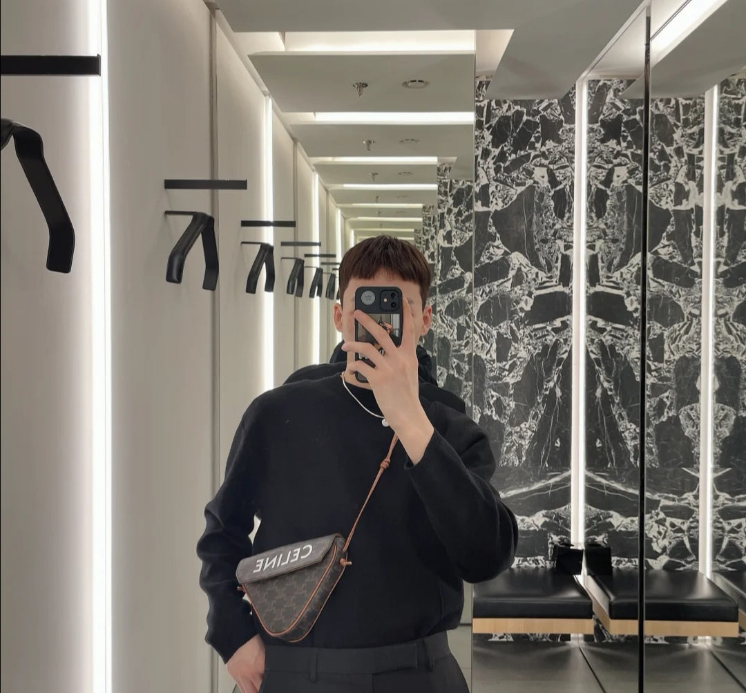 Celine 凱旋門老花三角形包