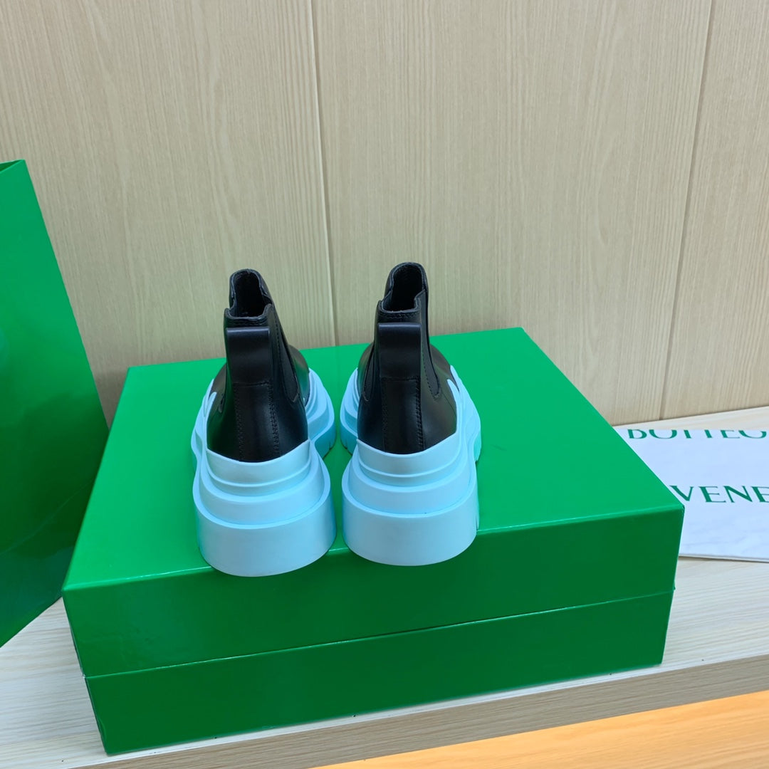 B編織-22秋冬新款短靴 白色底