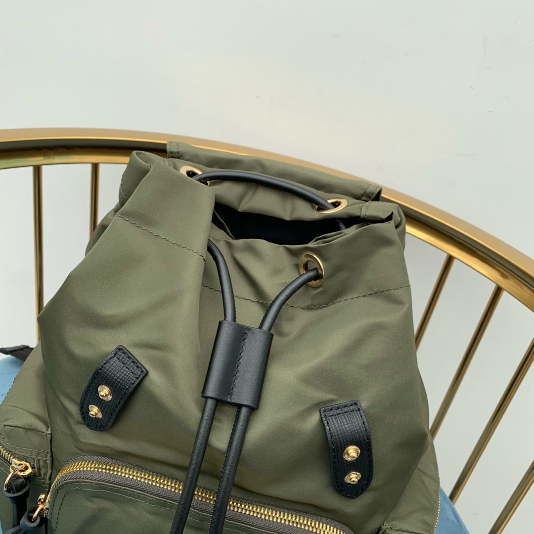 巴B家-Rucksack軍旅背包 軍綠色 中號
