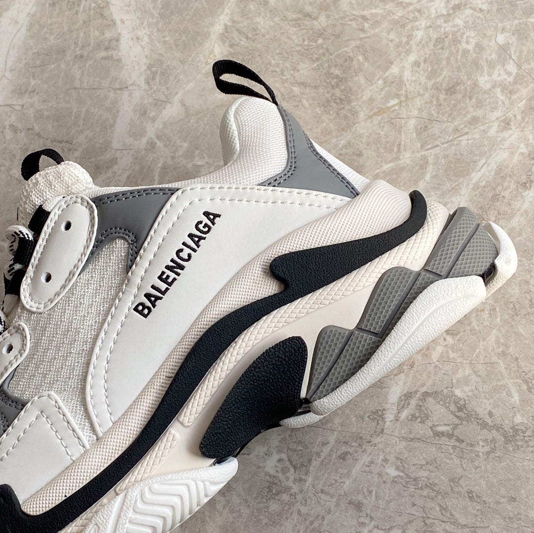 巴黎世-triples 運動 老爹鞋 白灰