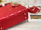 Dior-Mini Lady Dior手袋-三格黛妃-17cm -紅色金扣