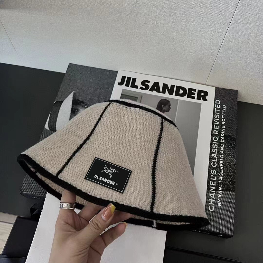 JIL SANDER-羊毛水桶帽