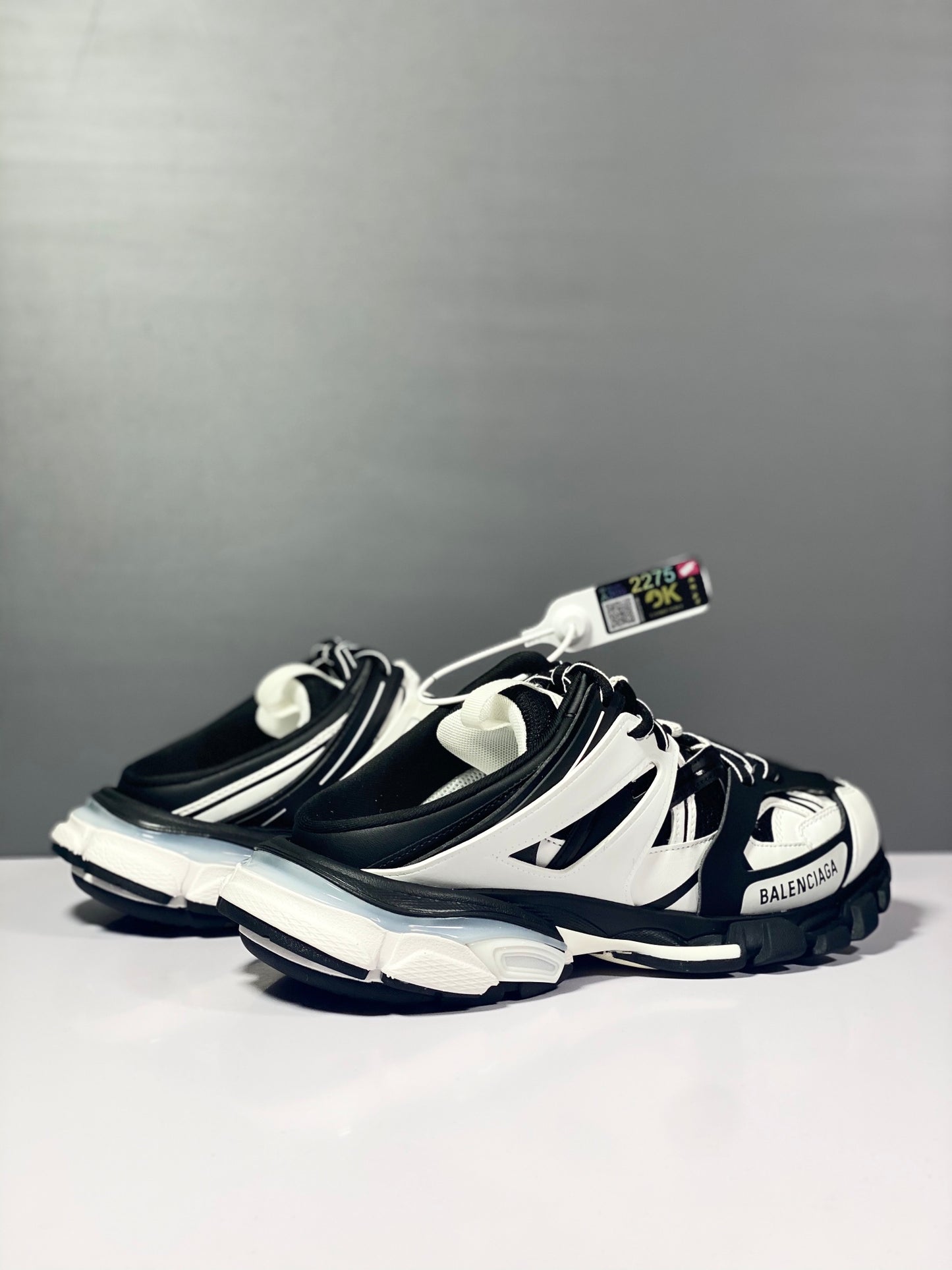 巴黎世-情侶款-3.0 半拖 Sneaker Tess s.Gomma MAILLE WHITEORANGE
