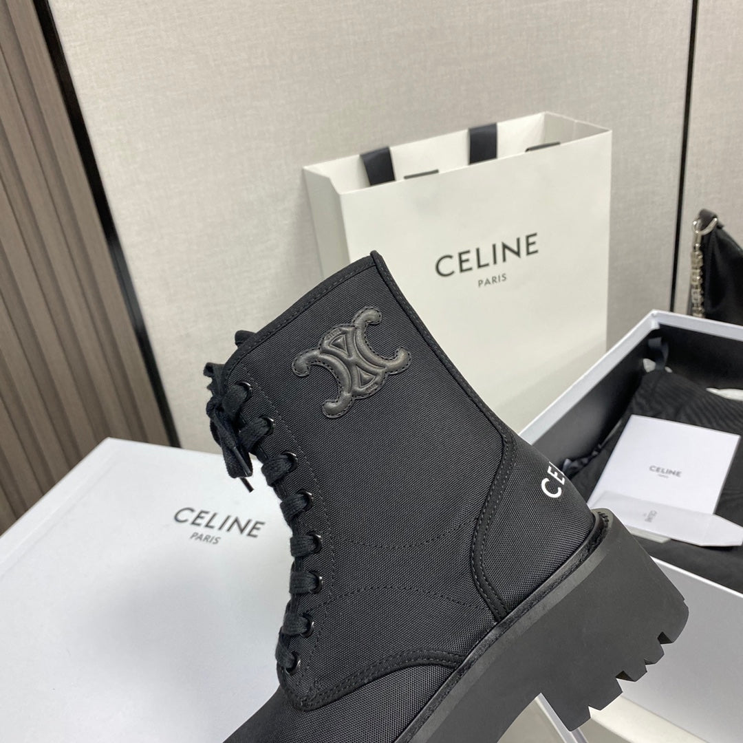 賽C家-布面厚底馬丁靴 跟高5cm（尺碼35-39，40訂製）