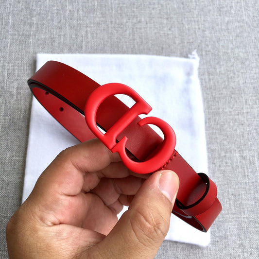 迪D家-紅色皮帶-2.0cm