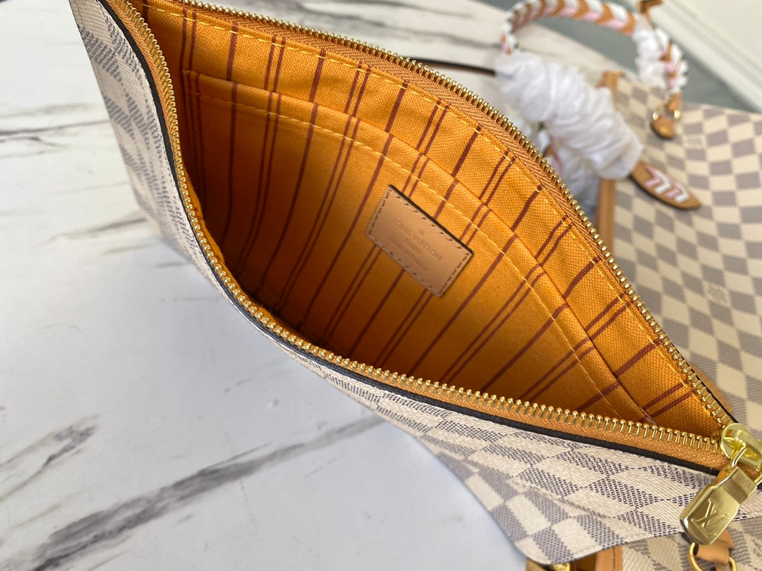N50047 路L家-Neverfull 經典手袋 白格
