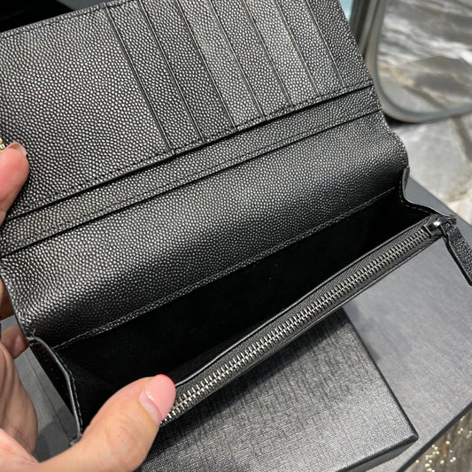 YSL 男士長款單折錢包