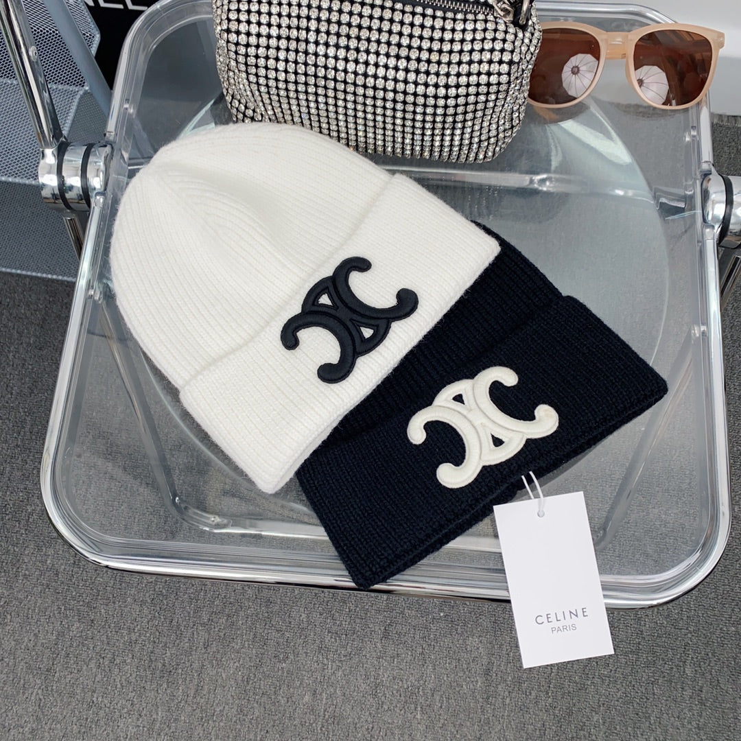 賽C家-刺繡針織毛帽
