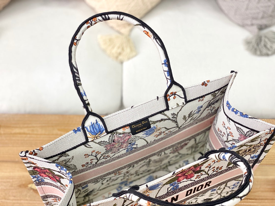 Dior Book Tote-大號41.5cm-月季花