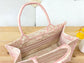 Dior Book Tote-小號36.5cm-粉色老虎